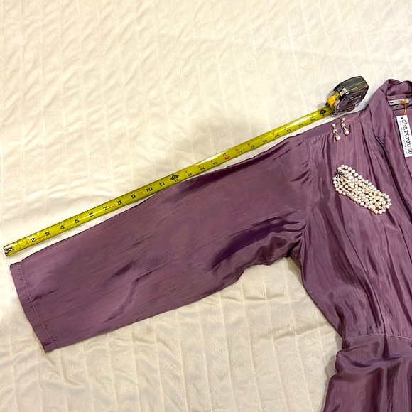 Lavender Silk Wrap Jacket/Dress Full Length - Picture 13 of 16